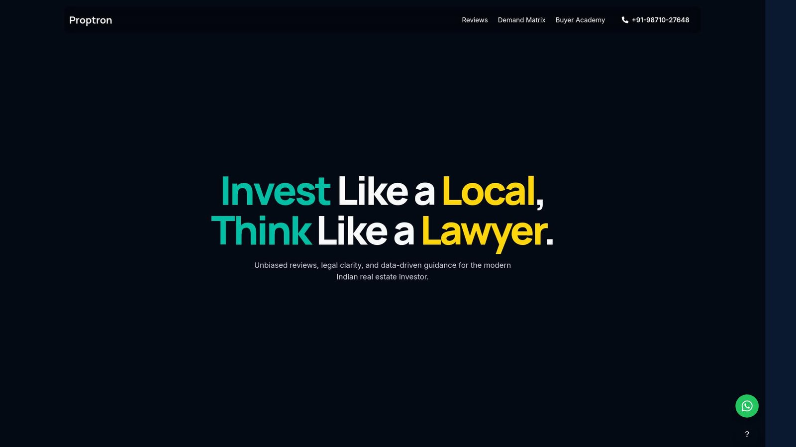 Proptron.com - Real Estate Advisory in India